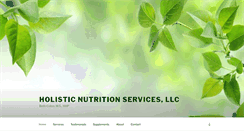 Desktop Screenshot of holisticnutritionservices.com